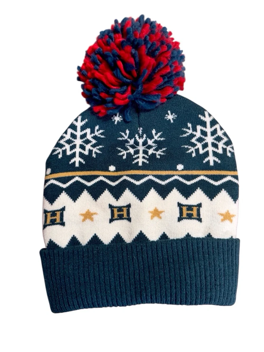 Wizarding World Universal Studios Harry Potter Hogwarts crest knit hat/beanie OS